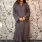 Slate Grey Potli Rayon Kurta Set