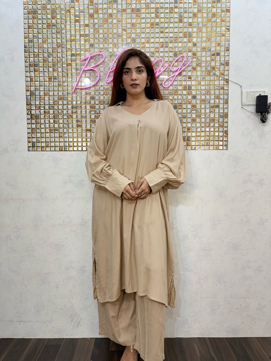 Sandstone Serenity Rayon Co-Ord Set