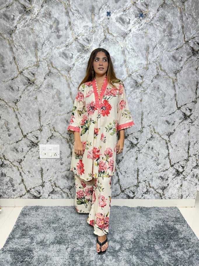 Zara Rose Pakistani Neck Co-Ord Set