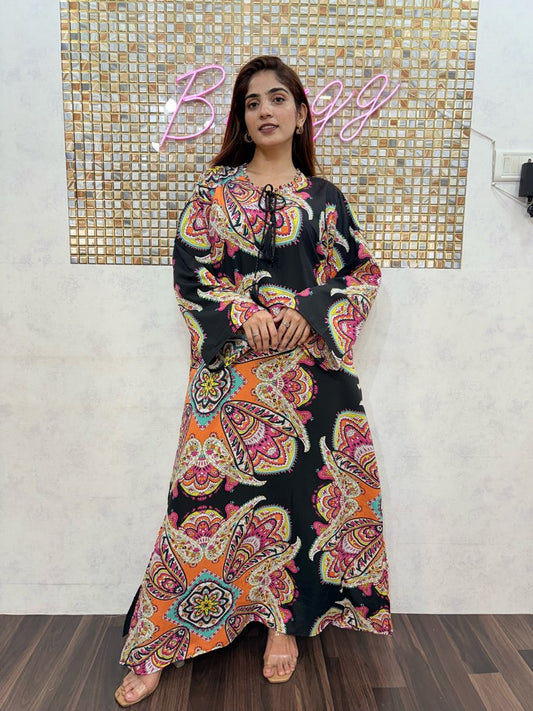 Abstract Print One Piece Dress