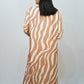 Bling Fabrics Cord Set for Women Stylish Zebra Pattern Cream and Whute Poly Rayon - Resham Lace 1- 12