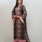 Bling Fabrics Cord Set for Women Stylish Snake Pattern Poly Rayon - Resham Lace 1- 07