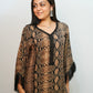 Bling Fabrics Cord Set for Women Stylish Snake Pattern  Poly Rayon -  Resham Lace 2- 07