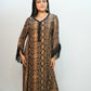 Bling Fabrics Cord Set for Women Stylish Snake Pattern  Poly Rayon -  Resham Lace 2- 07