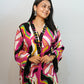 Bling Fabrics Cord Set for Women Stylish Multicolour Poly Rayon - Resham Lace 1- 06