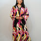 Bling Fabrics Cord Set for Women Stylish Multicolour Poly Rayon - Resham Lace 1- 06