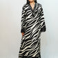 Bling Fabrics Cord Set for Women Stylish Zebra pattern Black and White Poly Rayon - Resham Lace 1- 05