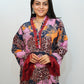 Bling Fabrics Cord Set for Women Stylish Cheetah pattern Multicolour Poly Rayon -  Resham Lace 1- 04