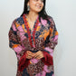 Bling Fabrics Cord Set for Women Stylish Cheetah pattern Multicolour Poly Rayon -  Resham Lace 1- 04
