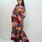 Bling Fabrics Cord Set for Women Stylish Cheetah pattern Multicolour Poly Rayon -  Resham Lace 1- 04