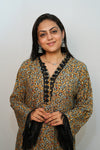 Bling Fabrics Cord Set for Women Stylish Multicolour Poly Rayon -Resham Lace 1- 03