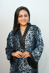 Bling Fabrics Cord Set for Women Stylish Snake pattern Poly Rayon - Resham Lace 1- 02