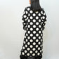 Bling Fabrics Cord Set for Women Stylish Round Pattern Black And White Poly Rayon - Resham Lace 2- 04