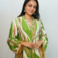 Bling Fabrics Cord Set for Women Stylish Multicolour Poly -  Rayon Resham Lace 1- 01