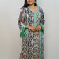 Bling Fabrics Cord Set for Women Stylish Snake Pattern Poly Rayon - Resham Lace 2- 03