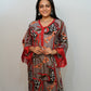 Bling Fabrics Cord Set for Women Stylish Multicolour Poly Rayon - Resham Lace 2- 01