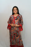 Bling Fabrics Cord Set for Women Stylish Multicolour Poly Rayon - Resham Lace 2- 01