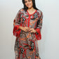 Bling Fabrics Cord Set for Women Stylish Multicolour Poly Rayon - Resham Lace 2- 01