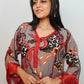 Bling Fabrics Cord Set for Women Stylish Multicolour Poly Rayon - Resham Lace 2- 01