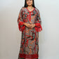 Bling Fabrics Cord Set for Women Stylish Multicolour Poly Rayon - Resham Lace 2- 01