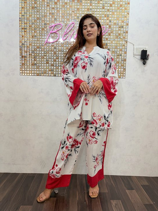 Black Cluff Scarlet Rose Co-Ord Set