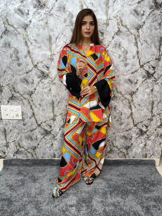 Black Cluff Regal Chain Co-Ord Set