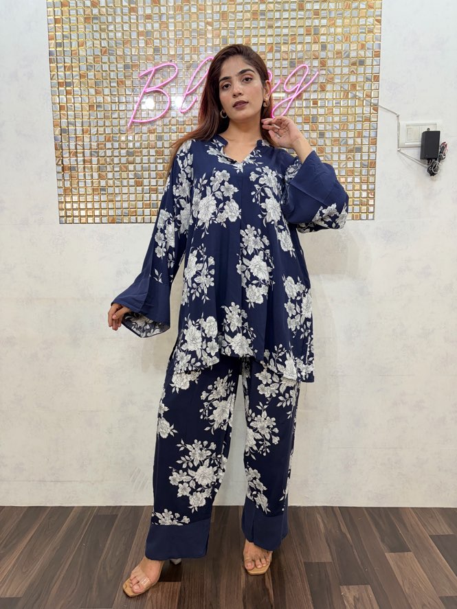 Black Cluff Midnight Floral Co-Ord Set