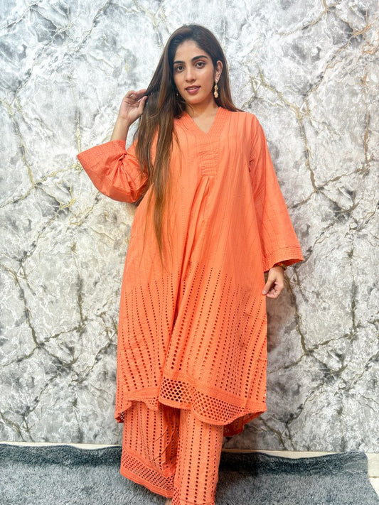 Chicken Kari Coral Grace Co-Ord Set