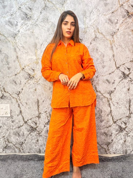 Chicken kari Tangerine Crush Co-Ord Set